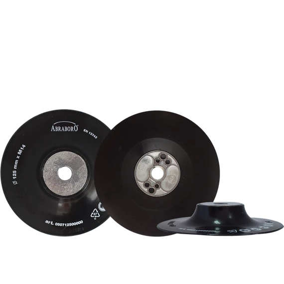 Abraboro Gumitányér sarokcsiszolóhoz 125mm X M14 FIBER