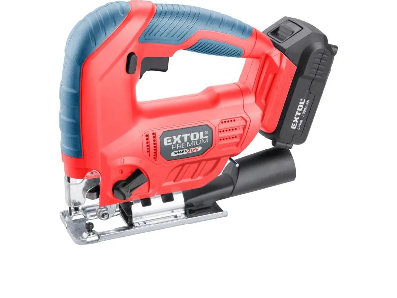 Extol Prémium Akkus dekopírfűrész 20V Li-ion 2000mAh, 1db akku, 1db töltő, Share20V